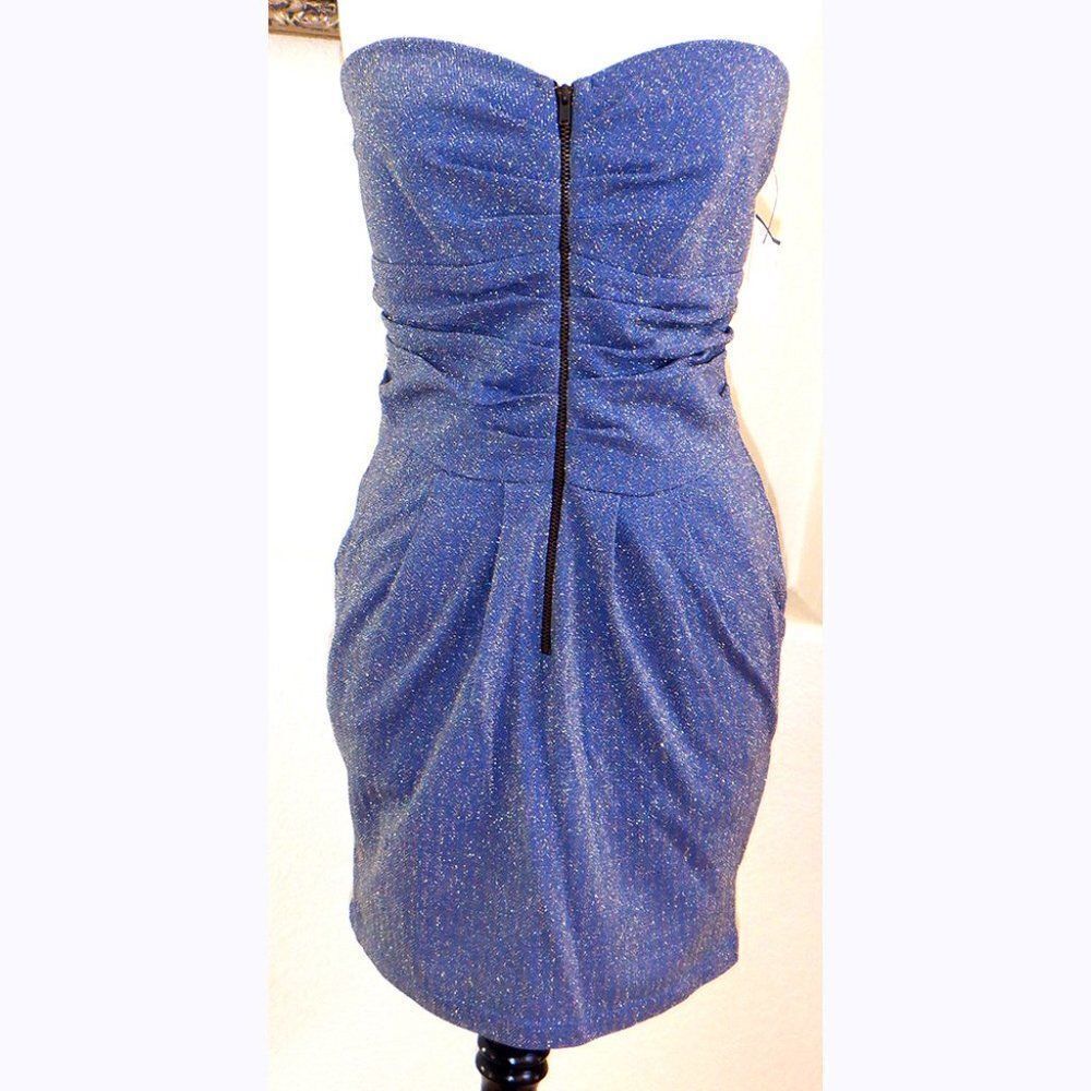 Gorgeous Mystic blue lavender metallic dress